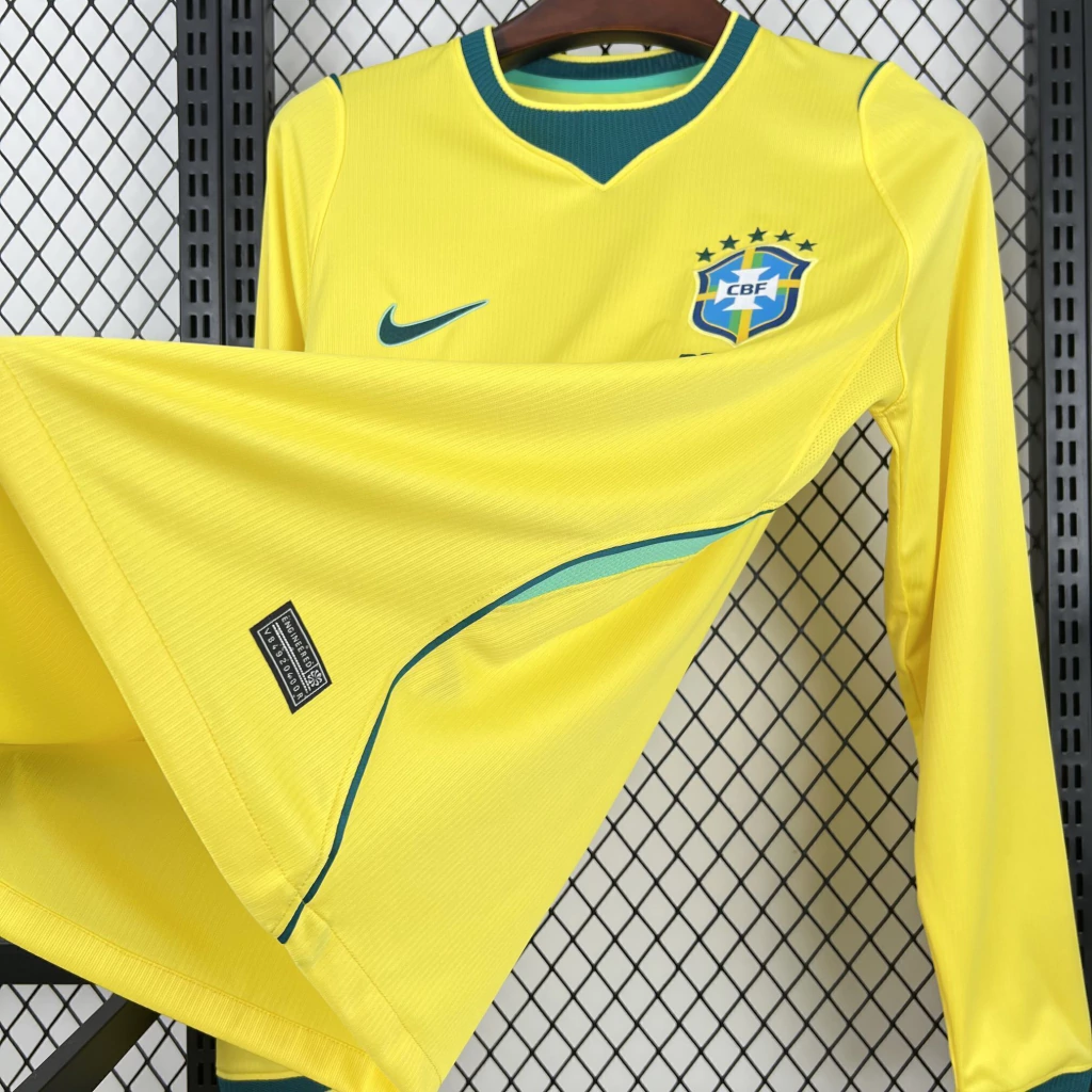 Camisa da Seleção Brasileira amarela manga longa torcedor — foto 2