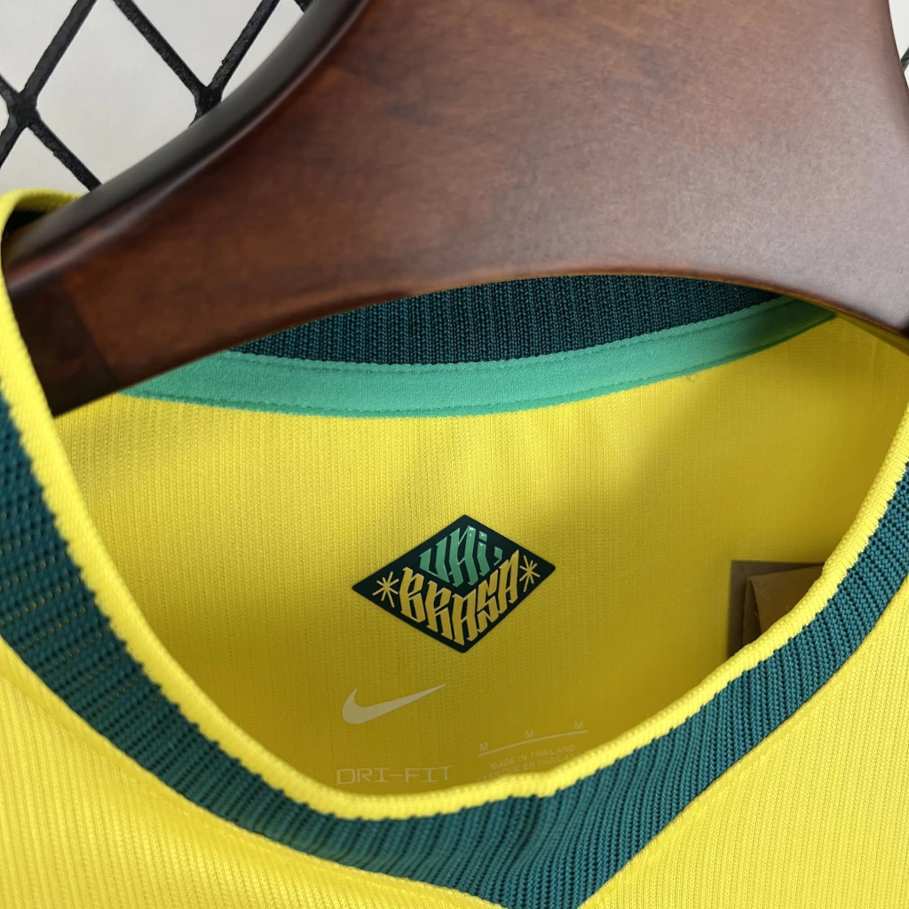 Camisa da Seleção Brasileira amarela manga longa torcedor — foto 4
