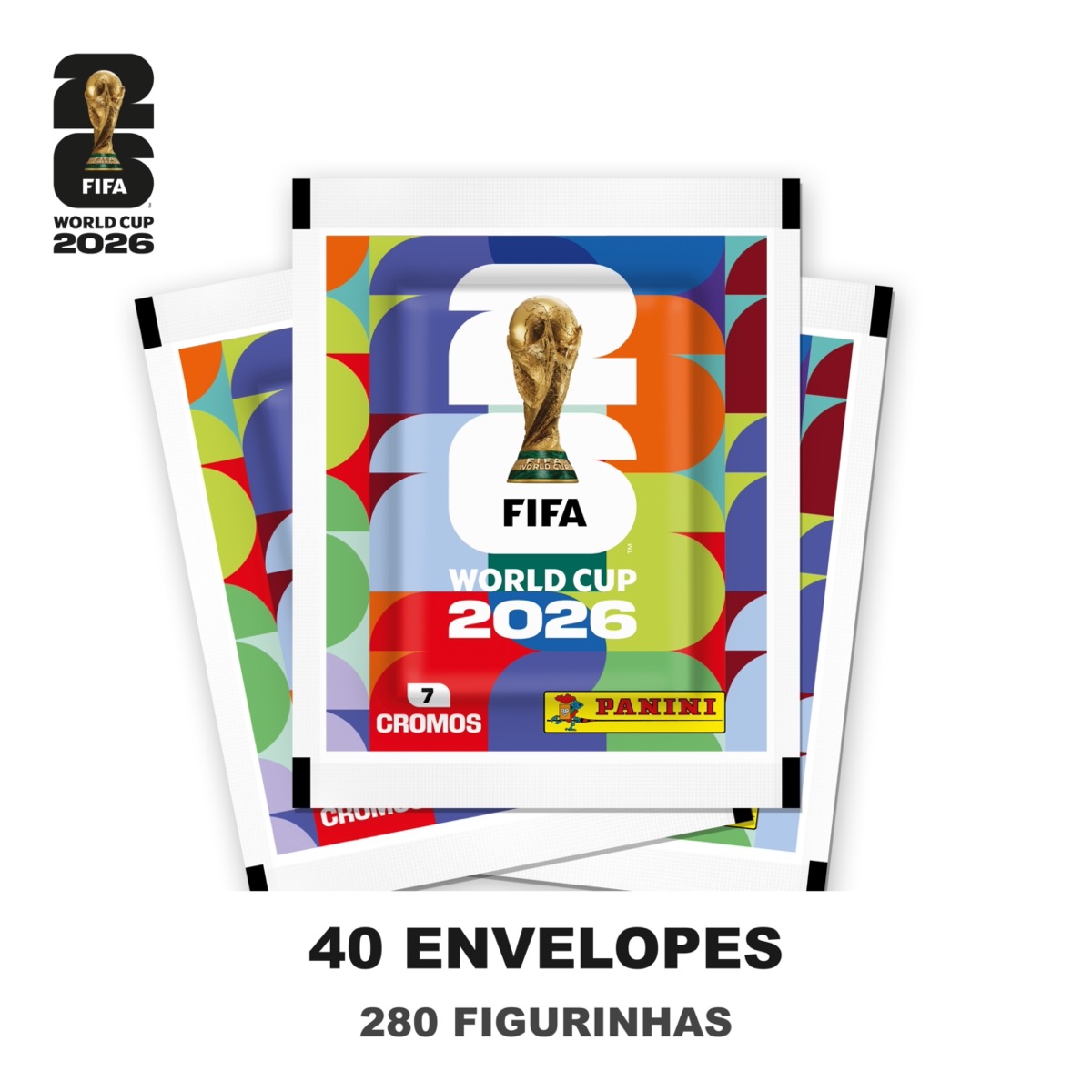 BOX Luva Premium Torcida Panini Copa do Mundo 2026 com álbum capa dura ouro e 40 envelopes — foto 2
